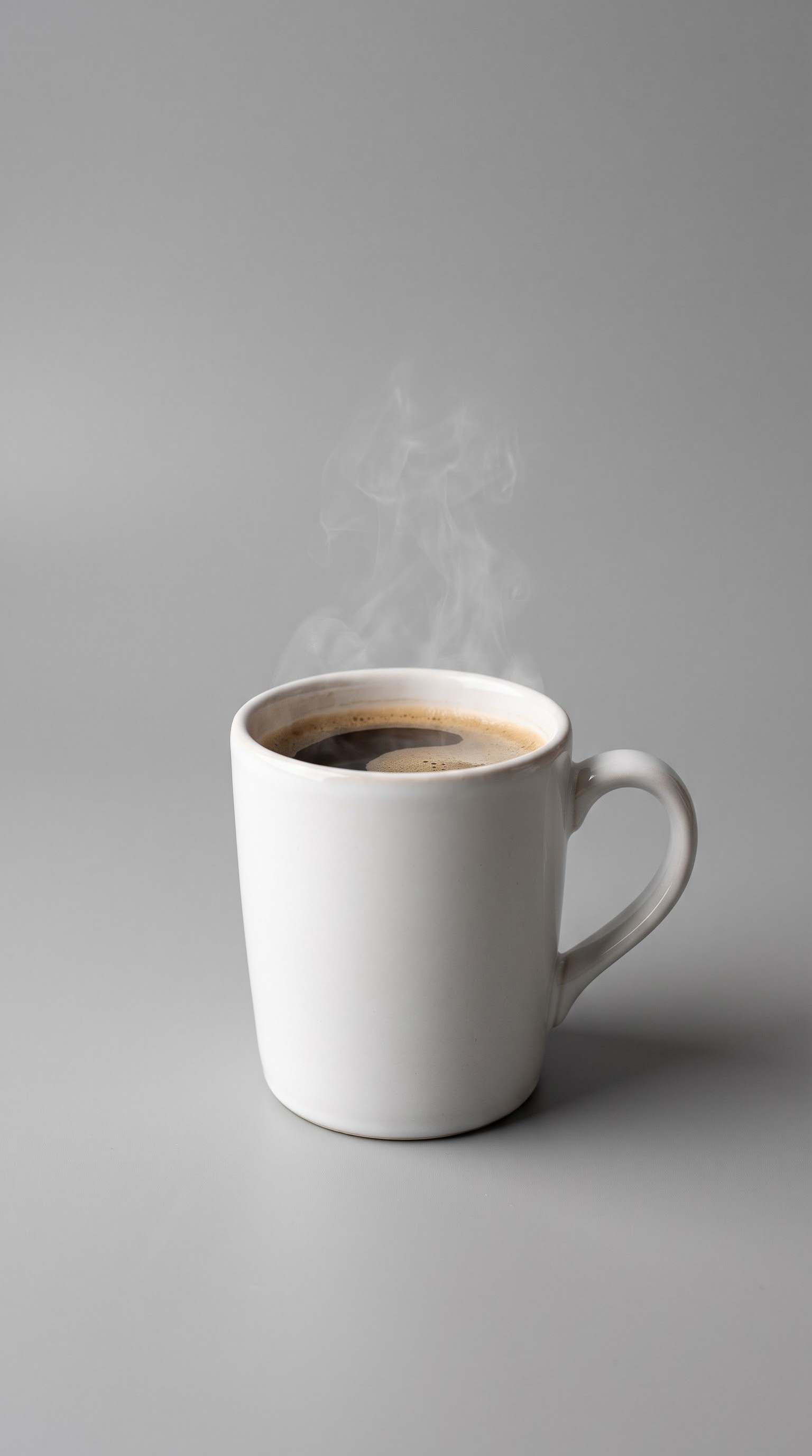 generated product photo of a ceramic mug on a gray background